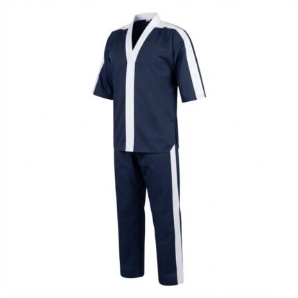 Premium Navy Blue Martial Arts Training Uniform – Combat Sports Set