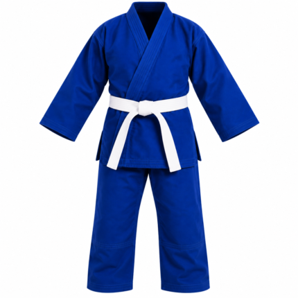 Blue Judo Gi Uniform with White Belt